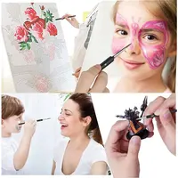 11/22 Pcs Miniature Paint Brushes, Set Paint Brushes for Acrylic Painting, Watercolor, Oil, Figurine, Craft, Models 6