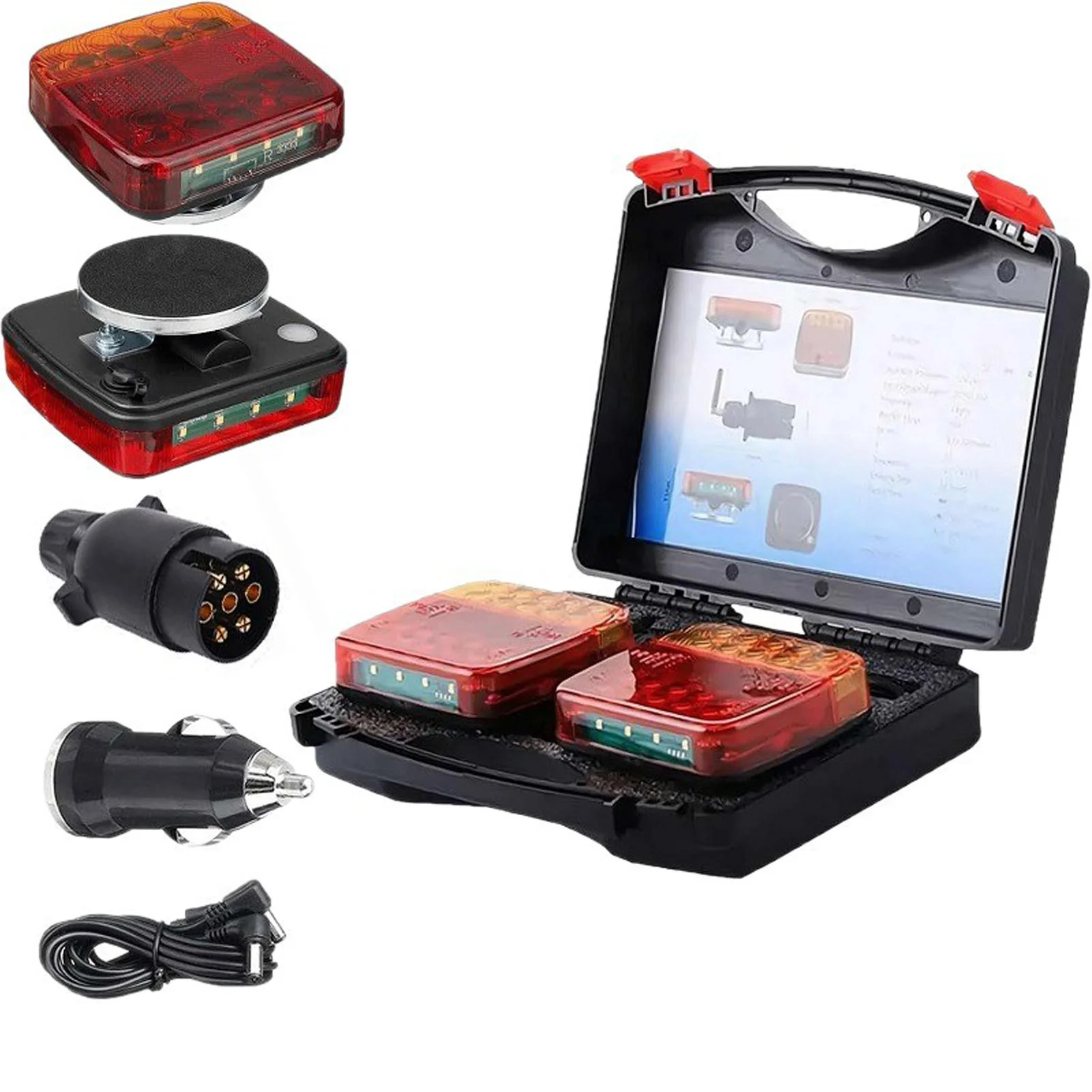 luci-posteriori-per-camion-ricaricabili-wireless-con-lente-riflettente-luci-di-freno-durevoli