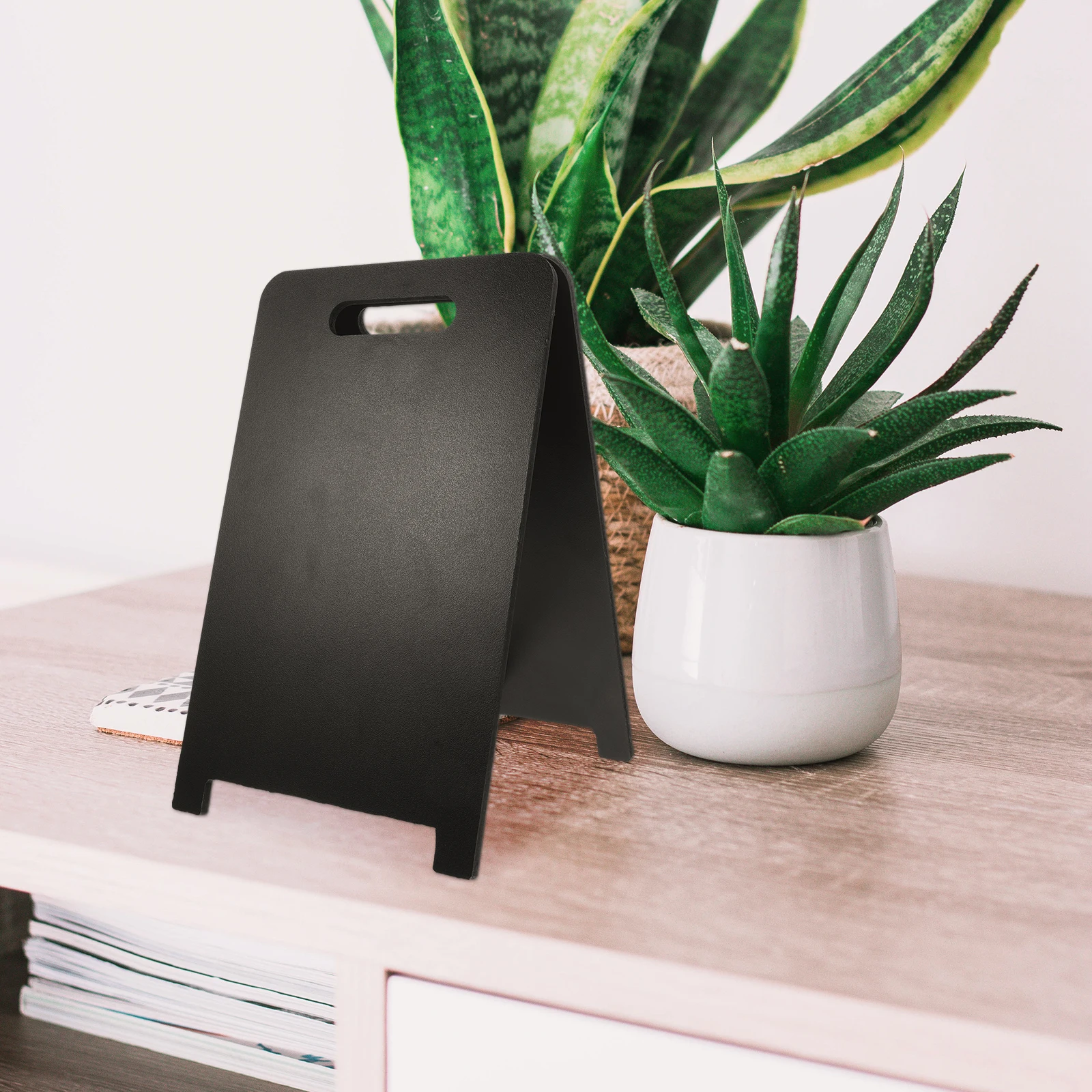 

Mini Chalkboards Double Sided Small Blackboard Bamboo Wood Frame Table Signs Price Tags Erasable Boards For Wedding Party Favor