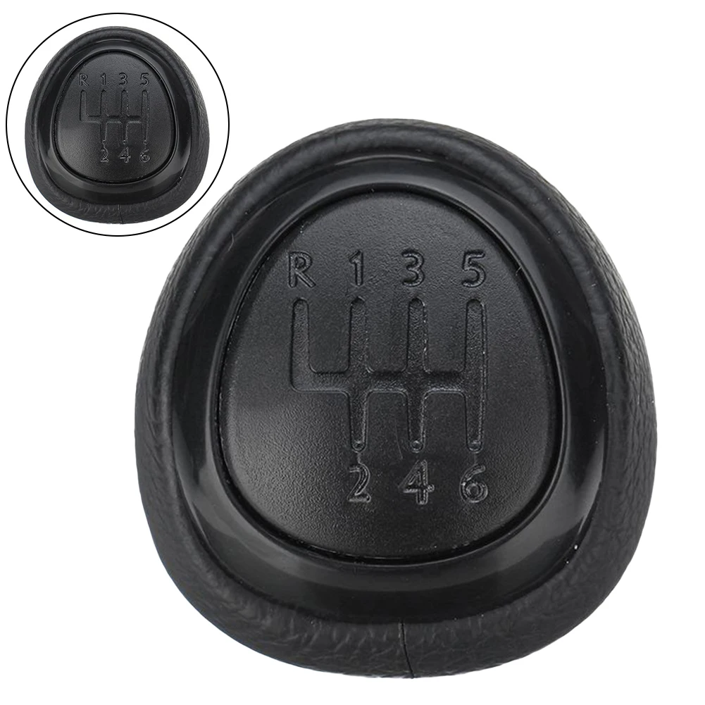 

Обновление салона автомобиля, 5-скоростная ручка переключения передач, ручка из АБС-пластика из искусственной кожи, черная, универсальная, прямая замена