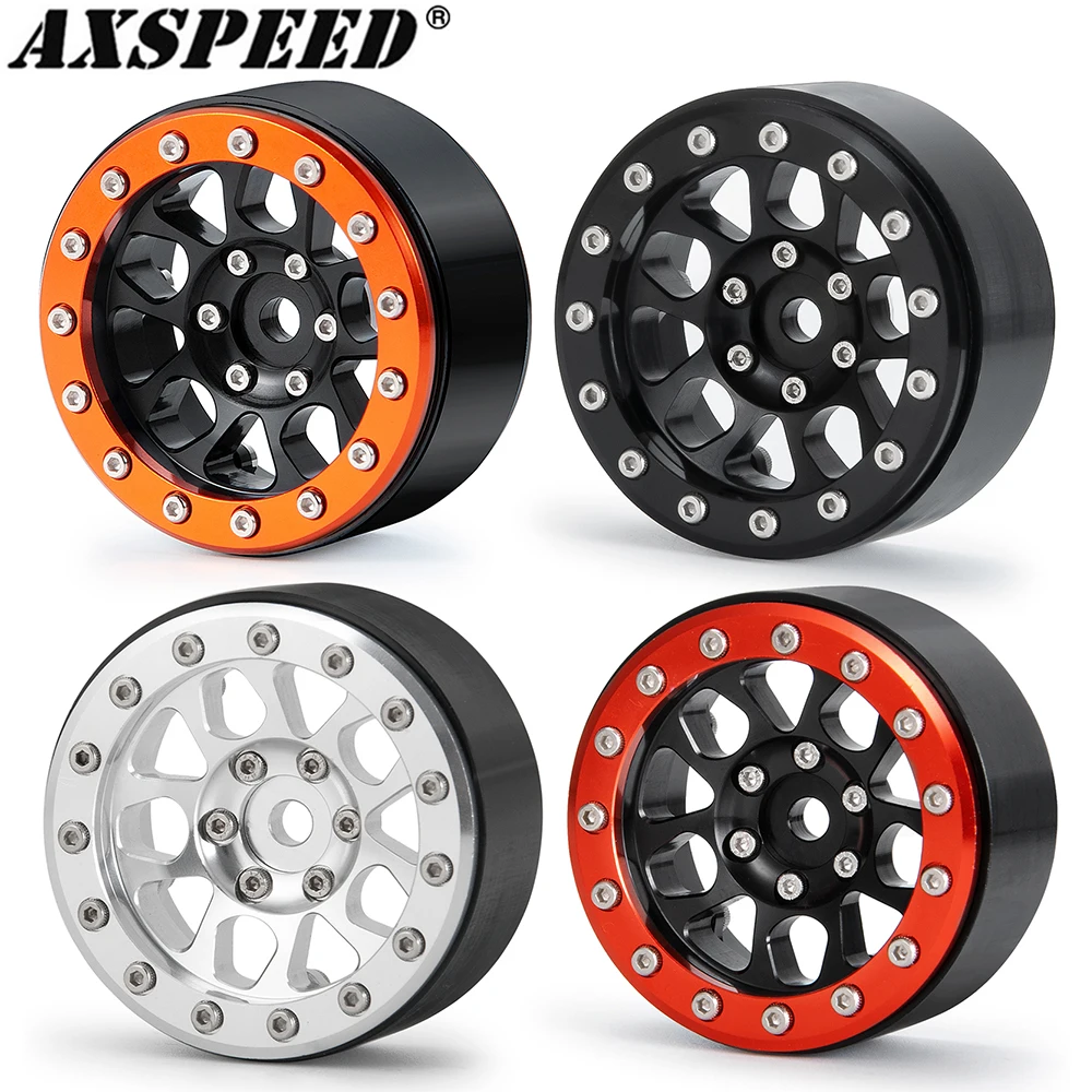 

AXSPEED 1,9 дюймов BEADLOCK ступица обода колеса для 1/10 RC Rock Crawler Axial SCX10 CC01 F350 D90 D110 TRX4 TRX6 запчасти