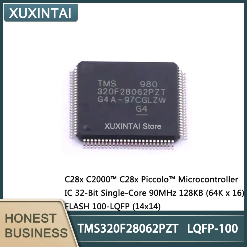 

5Pcs/Lot New Original TMS320F28062PZT TMS320F28062 Microcontroller IC 32-Bit Single-Core 90MHz 128KB (64K x 16) FLASH 100-LQFP