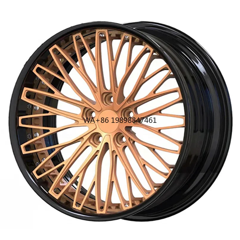

For 2-Piece Spoke Aluminum Alloy Wheel Concave Chrome 40mm ET for SUPERA 18-22 Inch 5X114.3/5X130 Forged Wheels