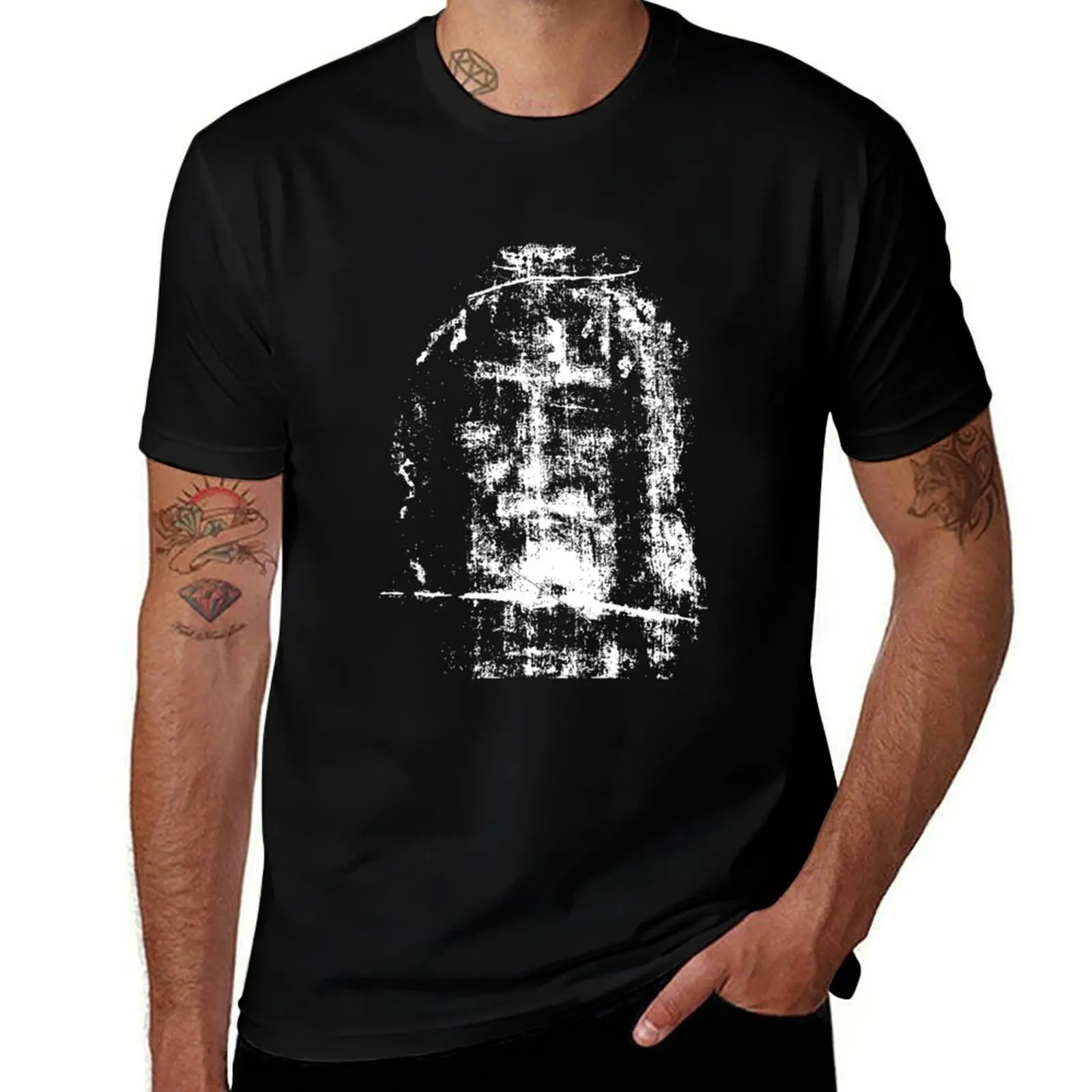 

Shroud of Turin Jesus Christ Face Classic T-Shirt Daily Casual Short Sleeve Tee Shirt