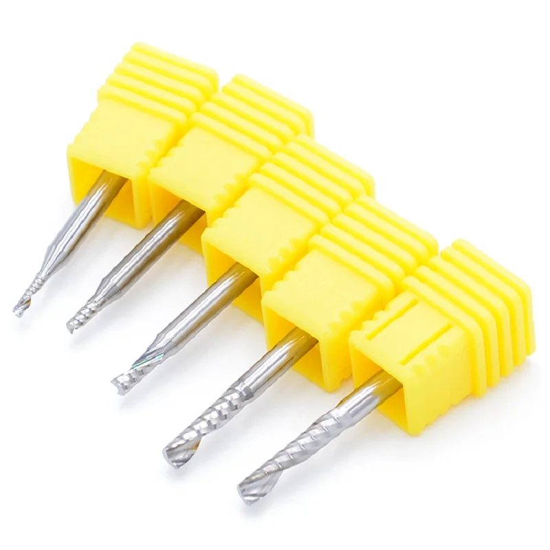 3.175*12mm One Flute Spiral Router Bits For Acrylic/ Engraving Bits