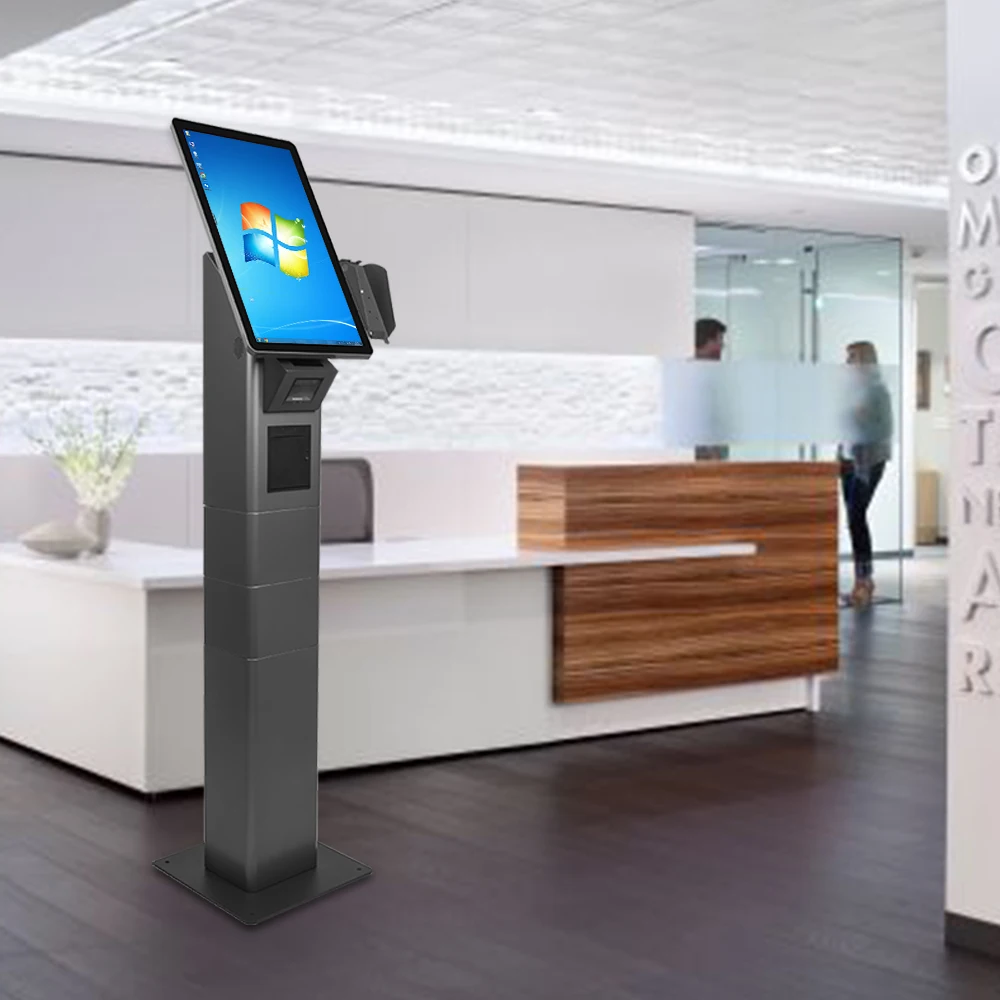 

Multi-language Support with Card Dispenser Id Card Reader Scanner Keypad Desktop/column Self Kiosk Quad Core SDK Standard 1 Year