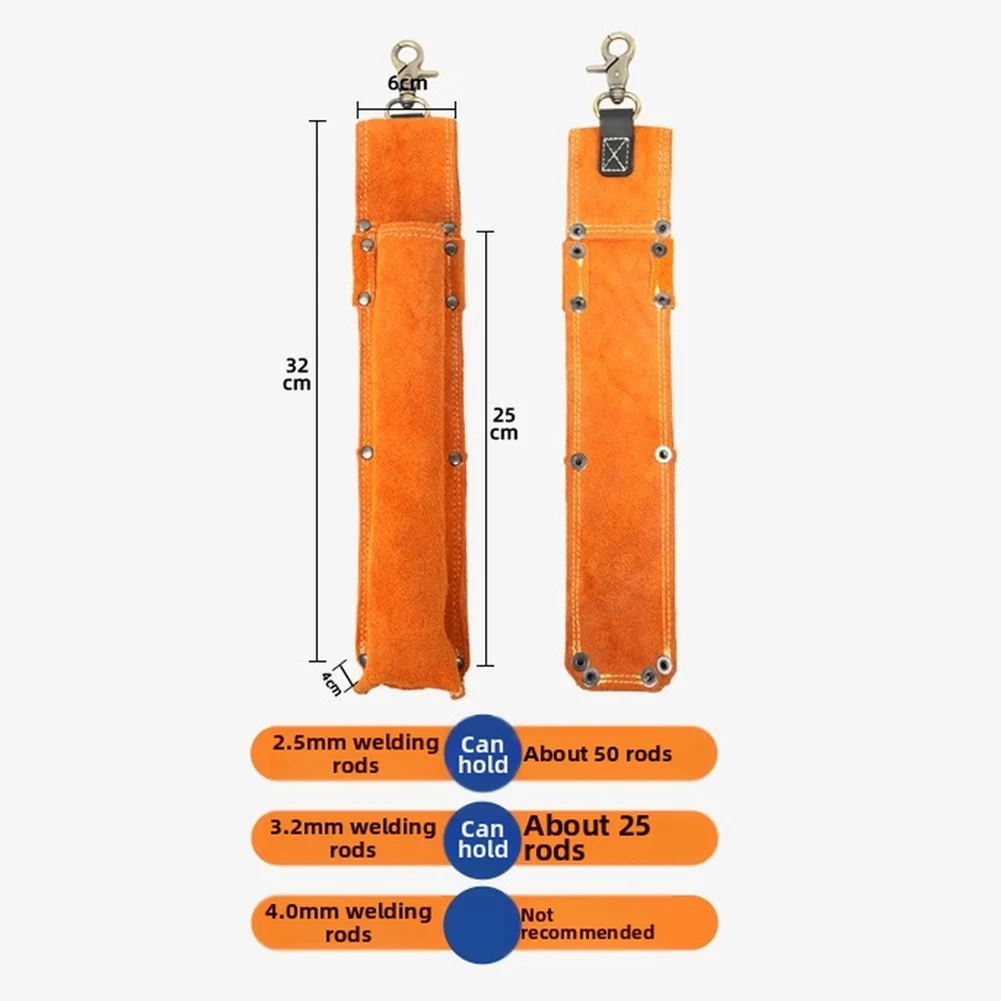 For Welding Tasks Welding Rod Bag High Temperature Resistance Flame Retardant Robust Construction For Welding Rods