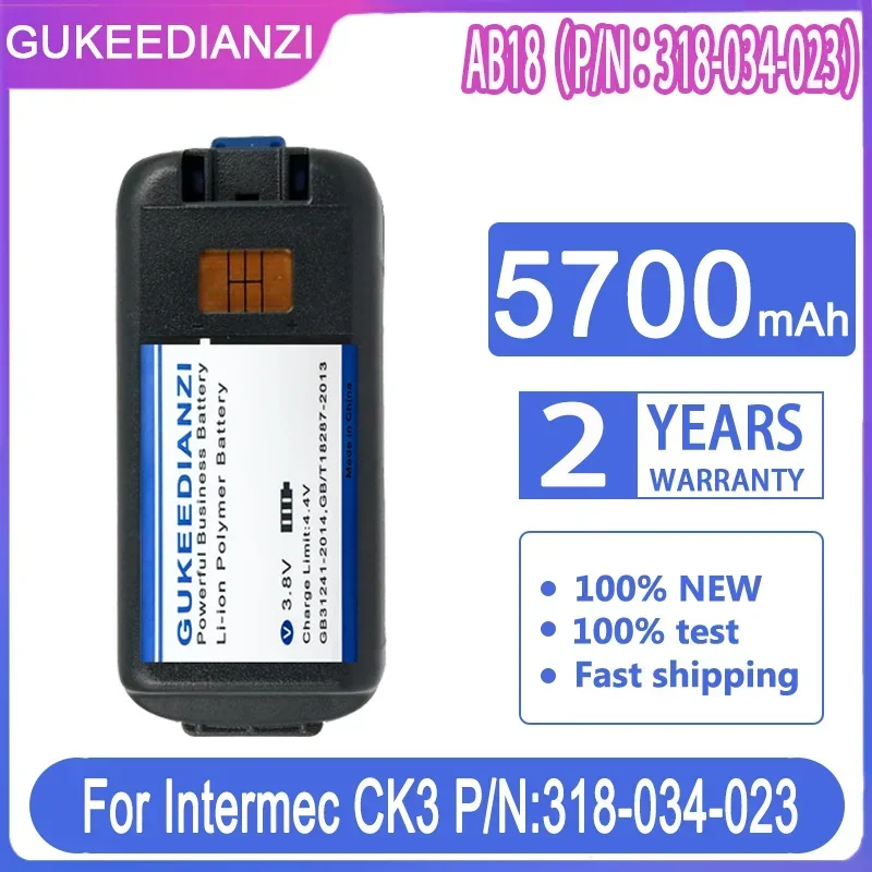 Compact 5700mAh Mobile Data Terminal Battery for Intermec CK3 CK3X CK3A1 CK3C1 CK3R P/N 318-034-023