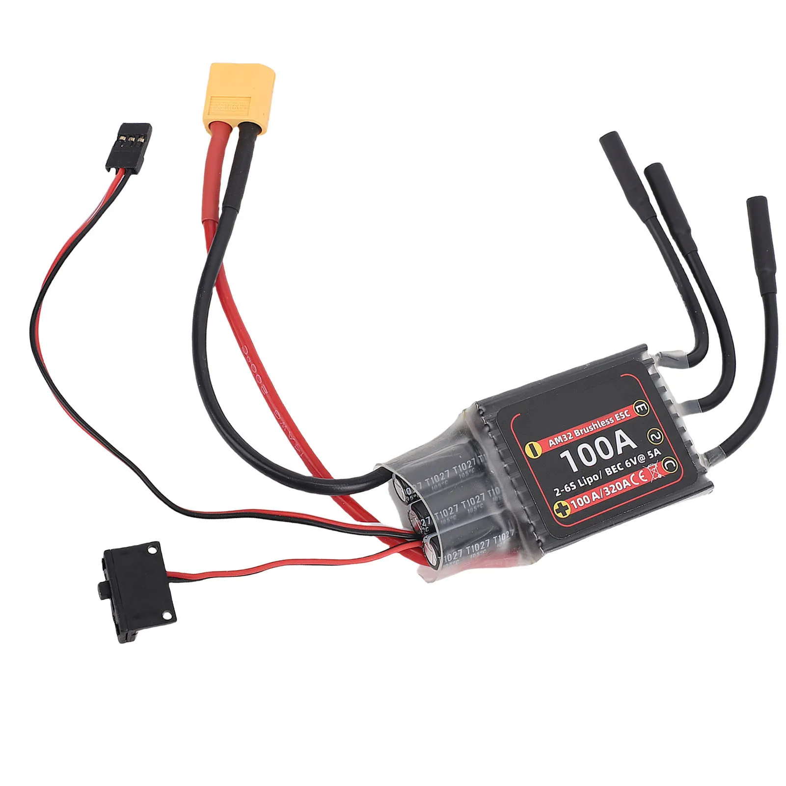 

100A Бесщеточный ESC Замена для 3532 3542 Outrunner Бесщеточный двигатель с открытым исходным кодом Управление скоростью RC ESC RC Бесщеточный двигатель ESC