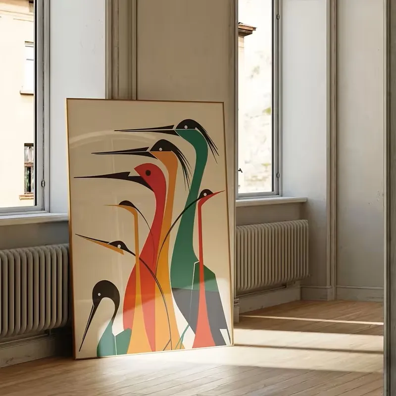 

Abstract Bird Canvas Art Printed Materials in A Simple Style Suitable for Wall Decoration in Living Rooms Bedrooms Home Offices