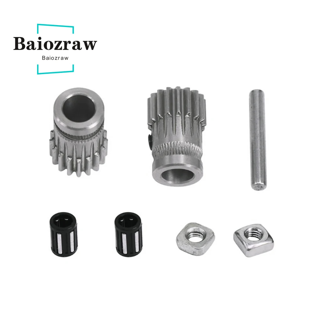 Baiozraw VORON M4 Extruder Kit Drivegear Kit Dual Drive Gear Extruder Kit Cloned Btech Upgrade  Gear Mini Bowden Extruder