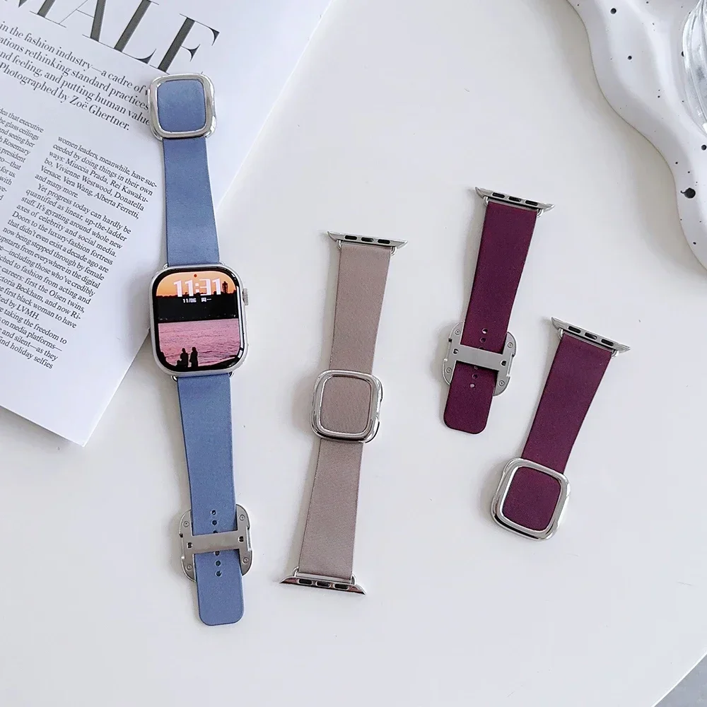 Fabric Strap 45mm 41mm For iWatch Series 9 8 7 6 5 SE For Apple Watch Ultra 2 49mm Bracelet Smart Watchband 44mm Magnetic Buckle