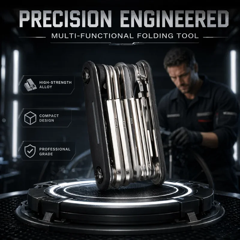 16-in-1 Steckschlüssel-Set, rutschfester Drehkopf. Robuster Edelstahl für Reparaturen zu Hause und im Auto. Einfaches & Universelles Werkzeug – Detail 3