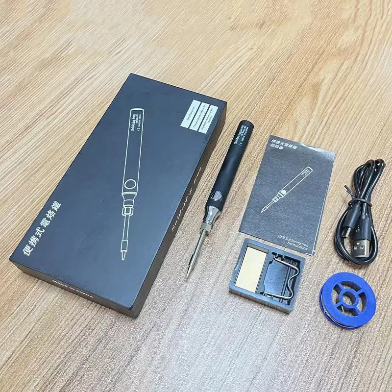 5V 8W Battery Powered Soldering Iron Electric with Wireless USB Charge Soldering Iron Kit Set Soldering Repair Tools