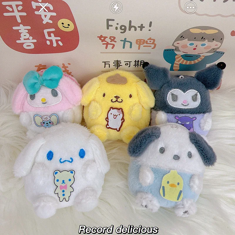Hello Kitty Coin Pouch Sanrio Key Chain Anime Kurome Coin Purse Cute Wallet Gift Kawaii Child Toy Girl Bag Hanging Ornaments