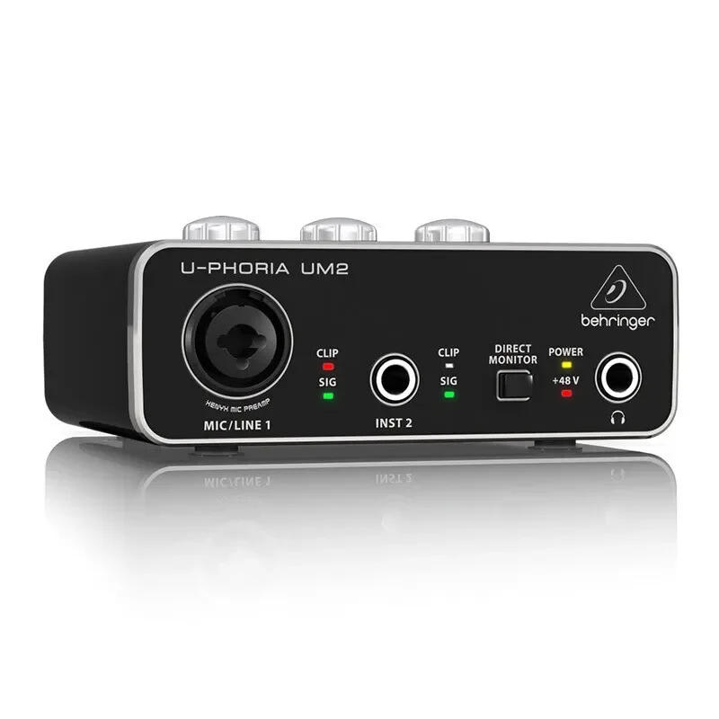 BehringerU-PHORIA UM2 USB External Sound Card Professional Recording Computer Guitar Live Broadcast