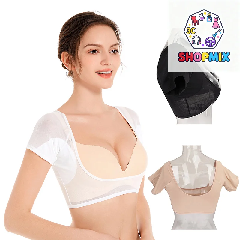 

T-shirt Shape Sweat Pads Washable Dress Clothing Perspiration Deodorant Pads Armpit Care Sweat Absorbent Pad Deodorant for Women