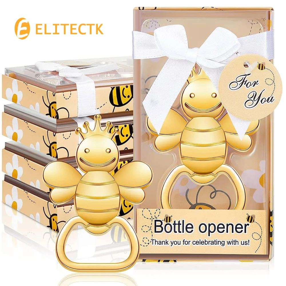 

Bee Bottle Opener Bee Shaped Wedding Party Favor Souvenirs Beer Bottle Openers for Baby Shower Gender Reveal Bridal Birthday