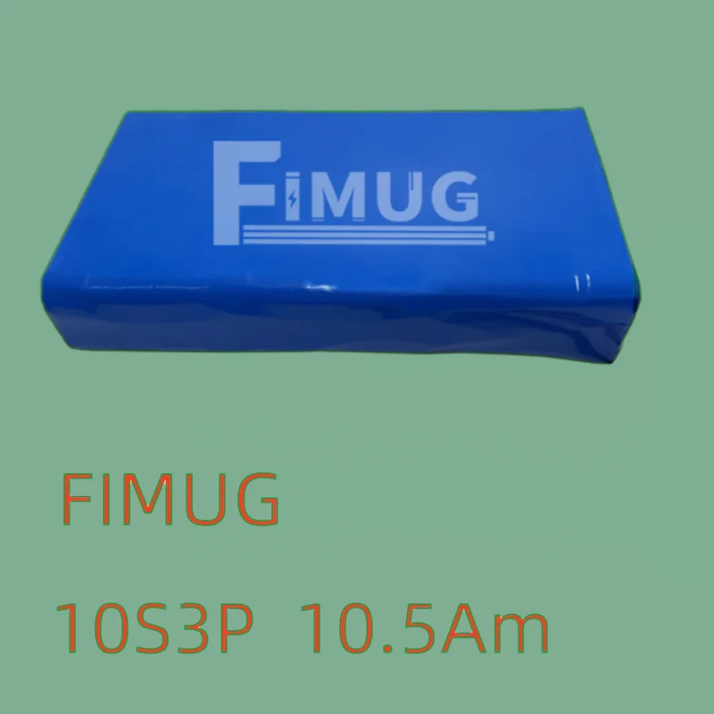 بطارية ليثيوم FIMUG 36V 10.5Ah 10S3P - سعة عالية قابلة لإعادة الشحن للسكوتر الكهربائي بقدرة 500 وات، مع موصل BMS، DC+XT60 #4