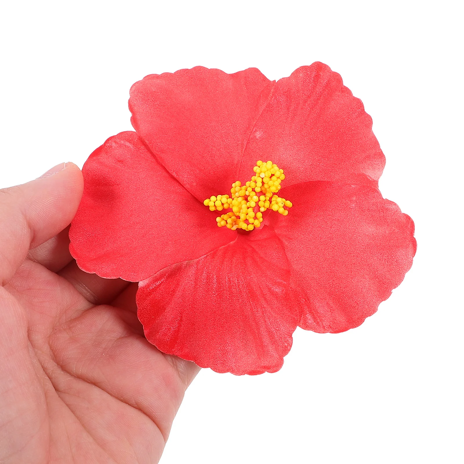 10 قطعة زينة الزهور الاصطناعية وهمية زهور الكركديه للديكور المنزل الاستوائية Diy بها بنفسك لوازم الحفلات هاواي موضوع منضدية