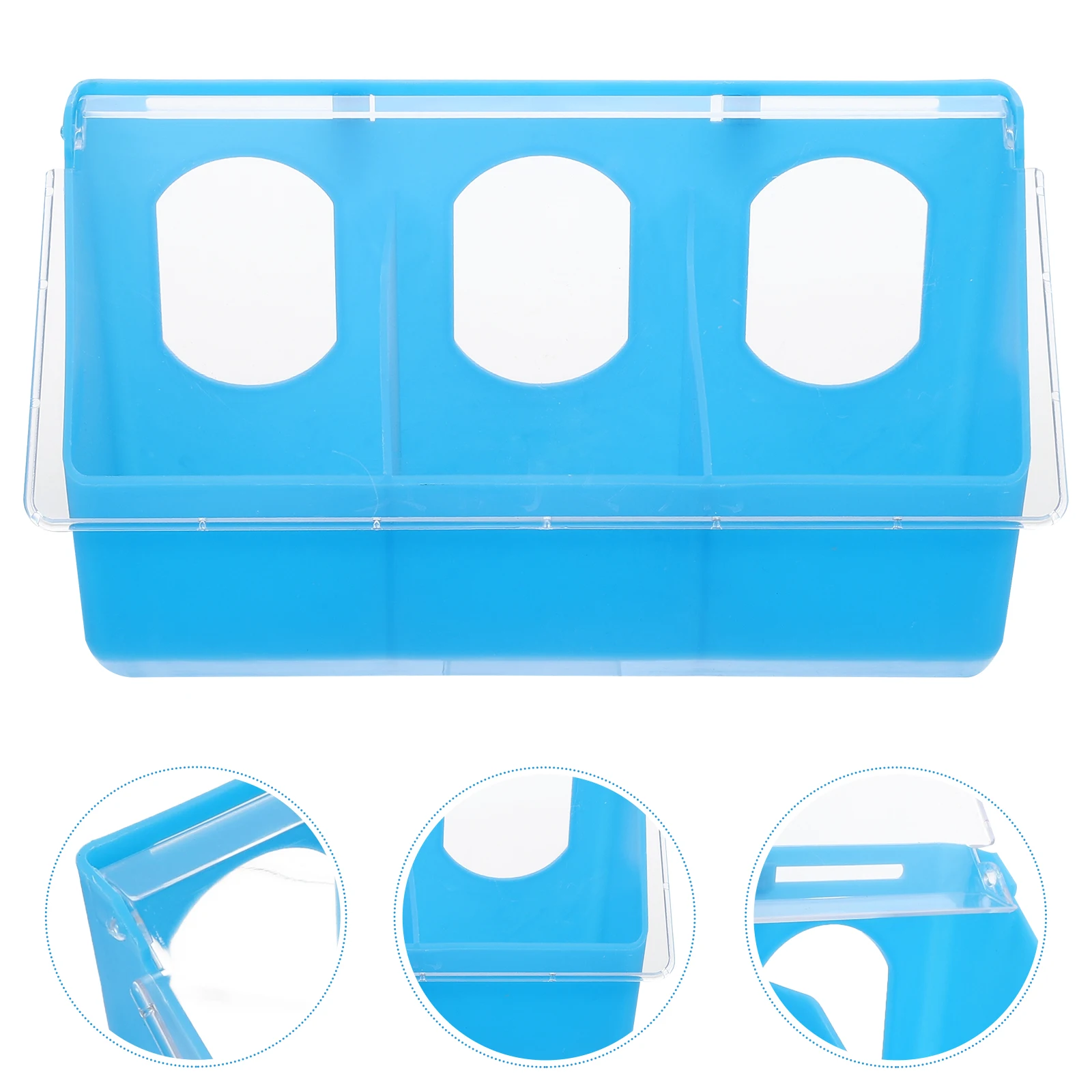 

Pigeon Food Box Bird Accessory Wear-resistant Quail Feeder Multi-function Cup Plastic Household Where