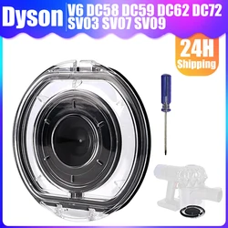 For Dyson V6 DC58 DC59 DC62 DC74 DC Series Vacuum Cleaner Bin Lid Cap Sealing Ring Lid Dust Cup Bottom Cover Replacement Parts