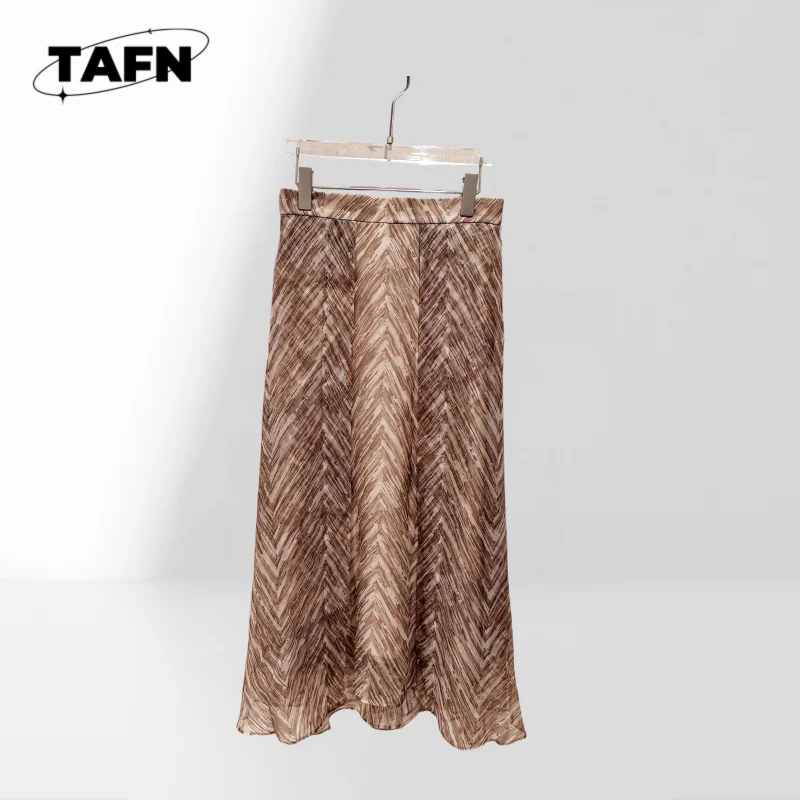 

Women Elegant Skirt Soft High Waist Midi Women Chic Skirt Simple Design High Waist Midi BA1804