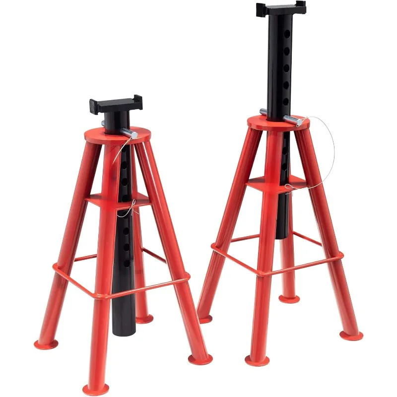 1410 10-Ton, High Height, Pin Type, Jack Stands, Pair