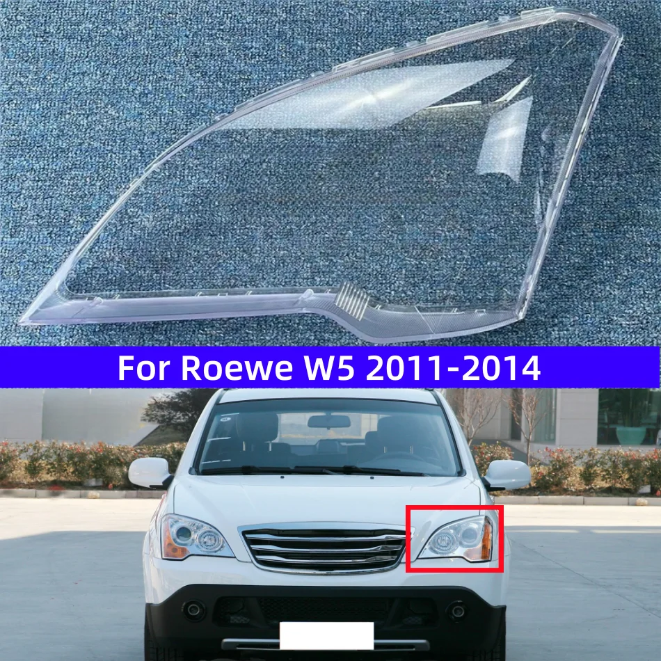 

For Roewe W5 2011 2012 2013 2014 Car Decorations Accessories Headlights Cover Transparent Anti-UV And Anti-Aging