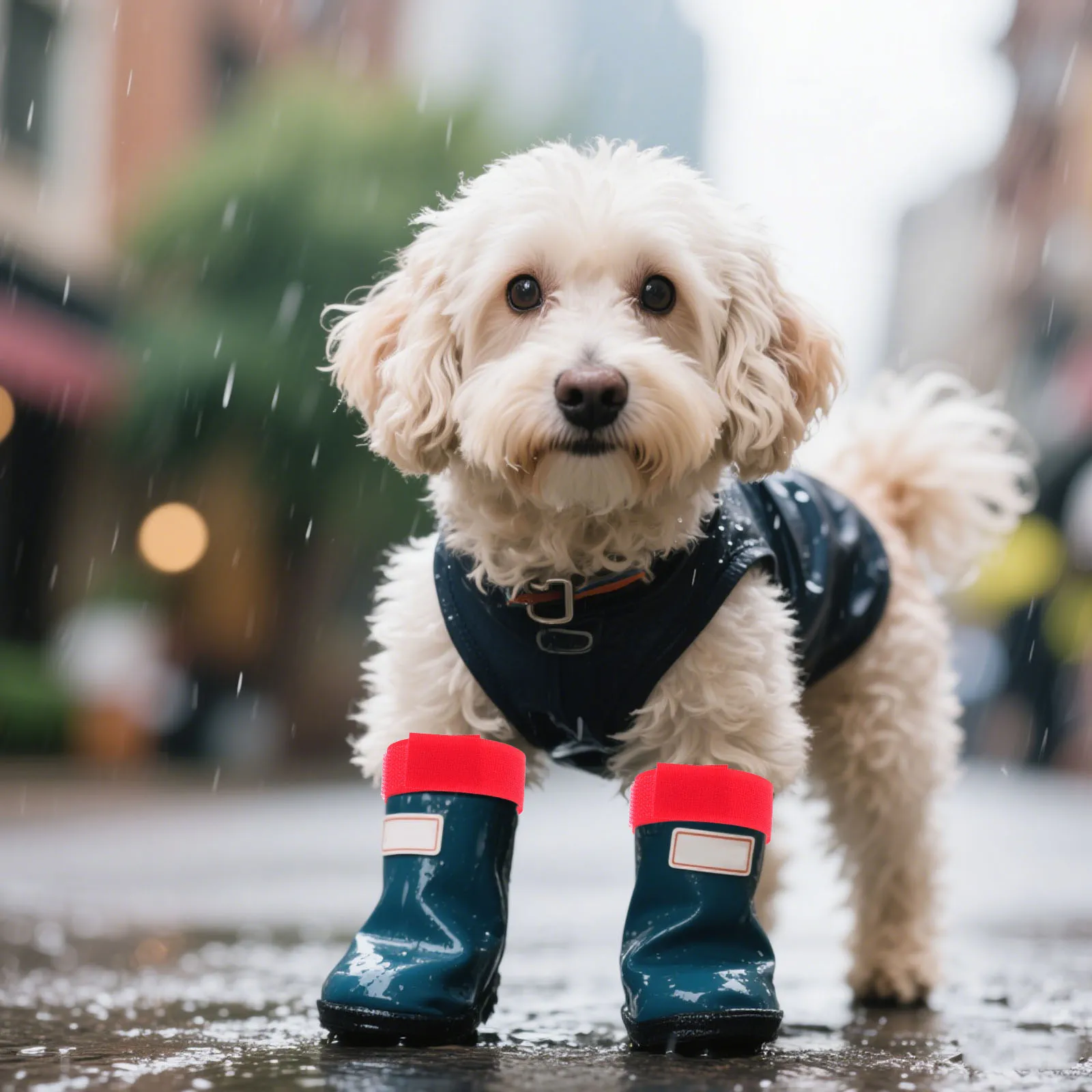 

Rain Boots Socks Patch Doggie Footwear Holders Accessories Canine Bootie Straps