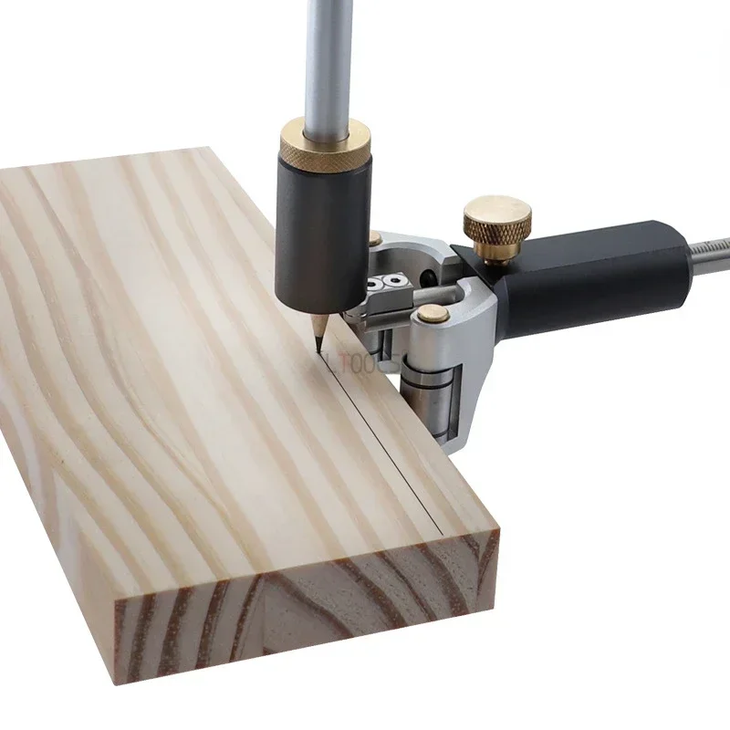 DMH-Multifunctional Marking Machine Wheel Marking Gauge Wood Scribe Tool Parallel Scriber Sliding Mark Scraper Adjustable Scribe