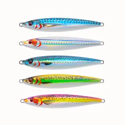3D 30g 40g 60g 80g 100g 120g 150g 3D print knife jig jigging lure assist hook slow jig sea bass mackerel tuna boat fishing game