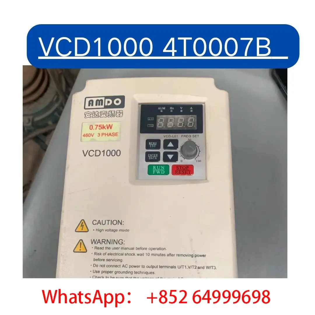 

VCD1000 4T0007B Inverter 0.75KW second-hand Test OK