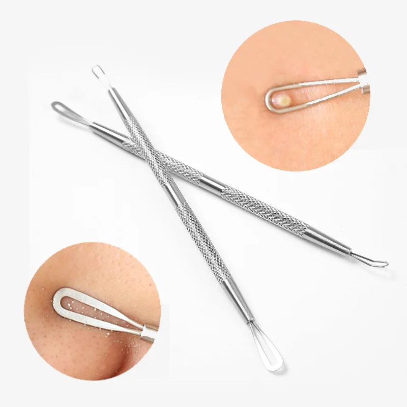 Extra Fine Cellular Acne Blackhead Tweezers Facial Beauty Remove Acne Needle Tools Pimple Extractor Skin Care Whitehead Removal