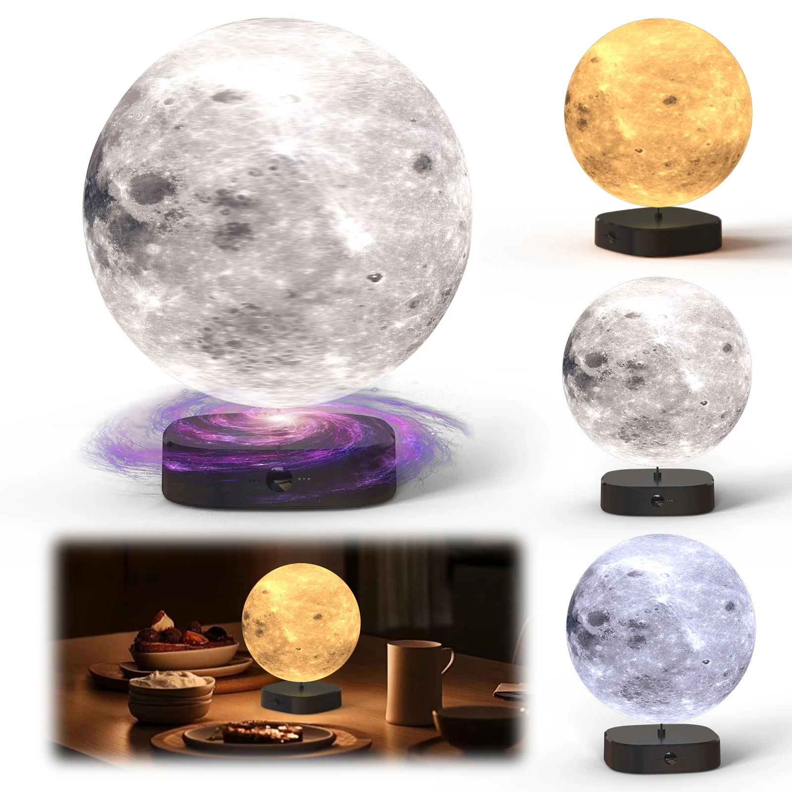 

Лампа для светотерапии с 3D-печатью, 3 цветовых температуры, регулируемая яркость, лампа с имитацией солнечного света для детей, подарки на день рождения