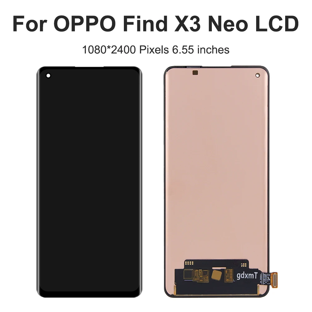 For OPPO Find X3 Neo For OEM 6.55''Find X3 Neo CPH2207 LCD Display Touch Screen Digitizer Assembly Replacement