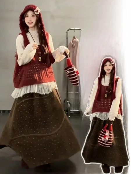 

Женская винтажная юбка больших размеров с эластичным поясом, стройнящая, А-силуэт, миди, весенняя новинка, удобная, трикотажная