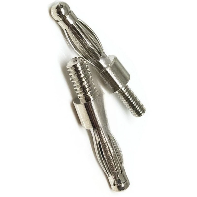4mm banana plug with screw thread, M3/M4 threaded rod, welding lantern plug, fixture accessories, test terminal, press rod