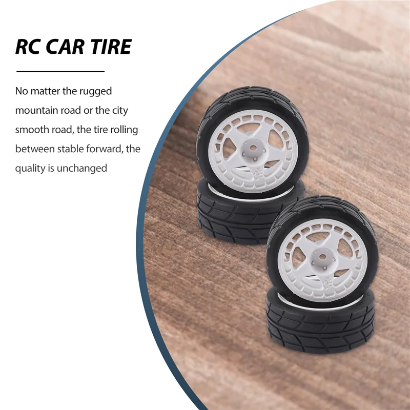 ABDE-4PCS 12mm hex 65mm pneus de roda de borracha para tamiya XV-01 TT-01 TT-02 lc racing PTG-2 hpi wr8 hsp 1/10 rc carro