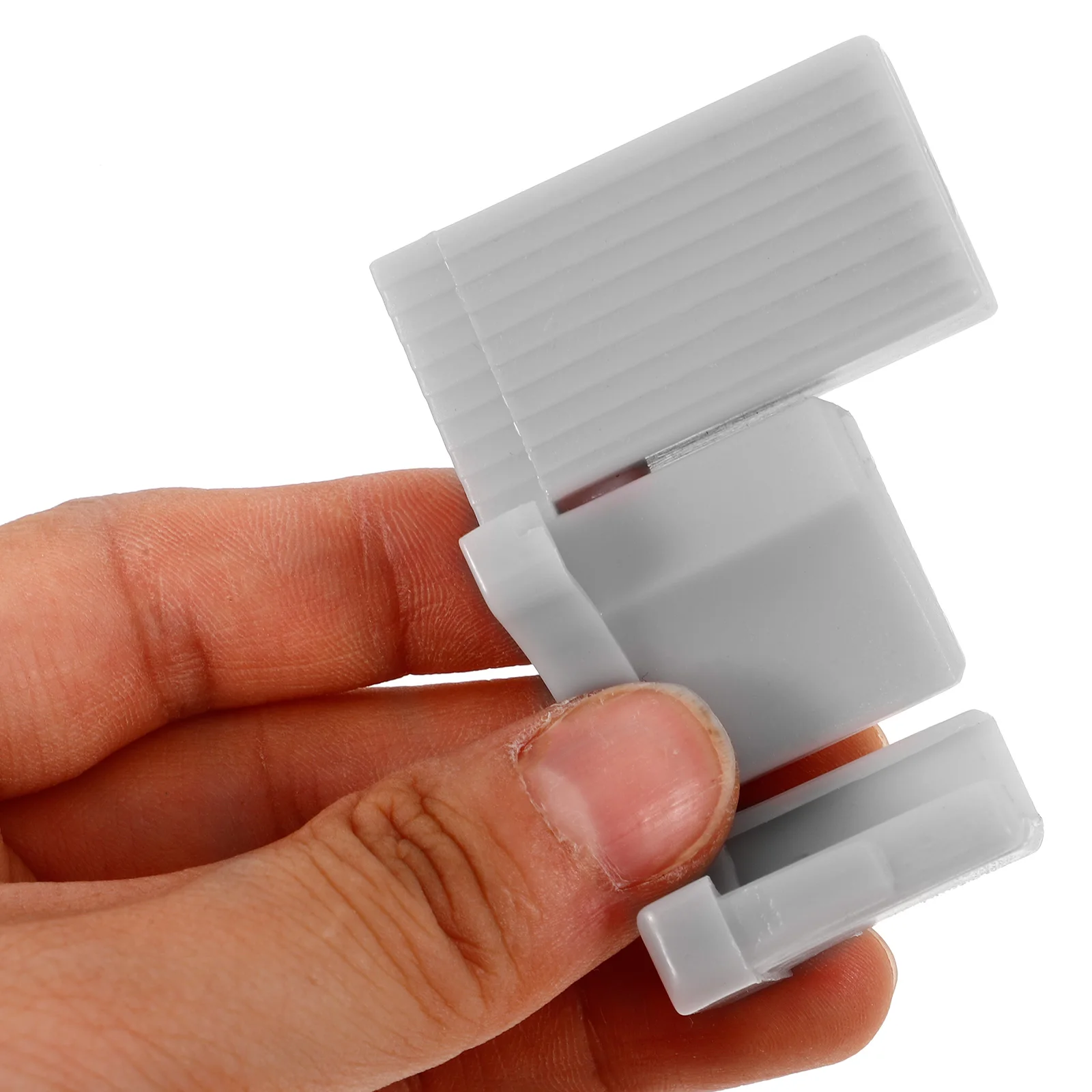 

2 Sets Plastic Corner Brackets Cabinet Furniture Support Durable Abs Right-Angle Shelf Countertop Connectors White 90 Degree