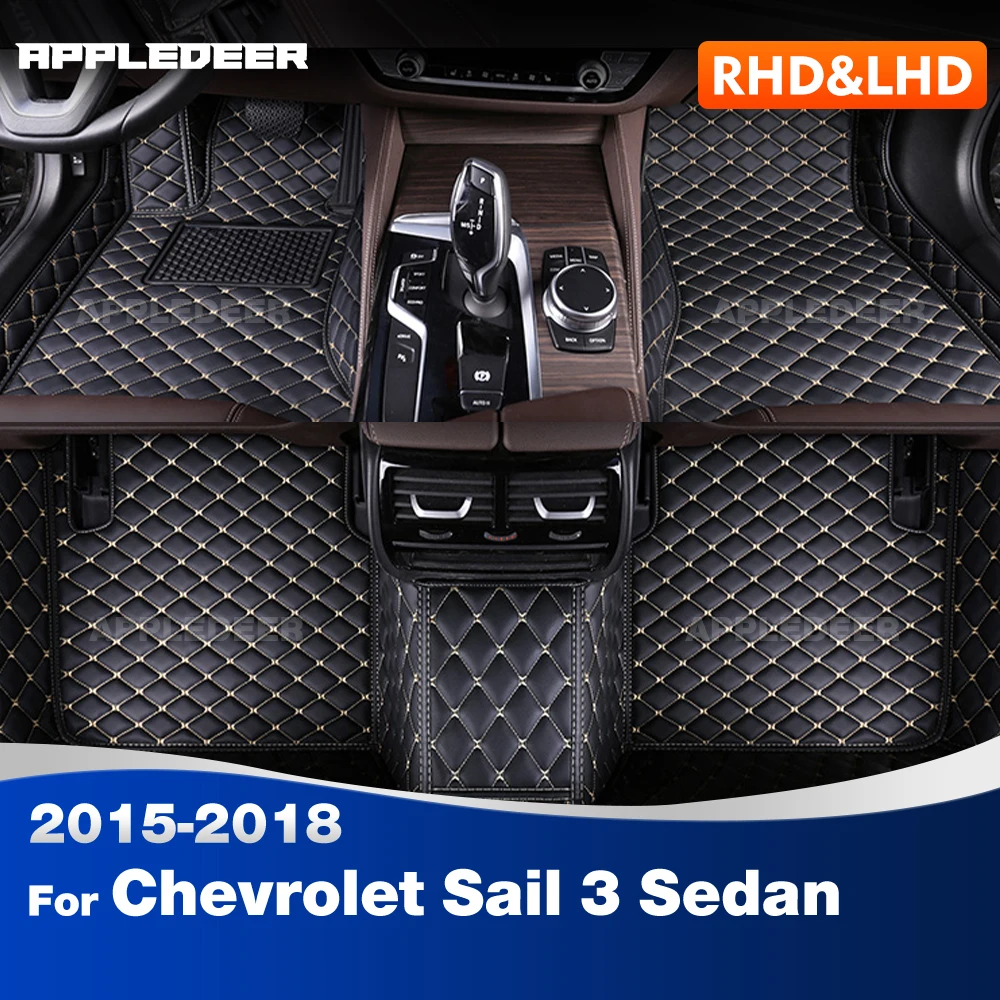 

Автомобильные коврики для Chevrolet Sail 3 Sedan 2015 2016 2017 2018, изготовленные на заказ автомобильные подушечки для ног, ковер, аксессуары для интерьера