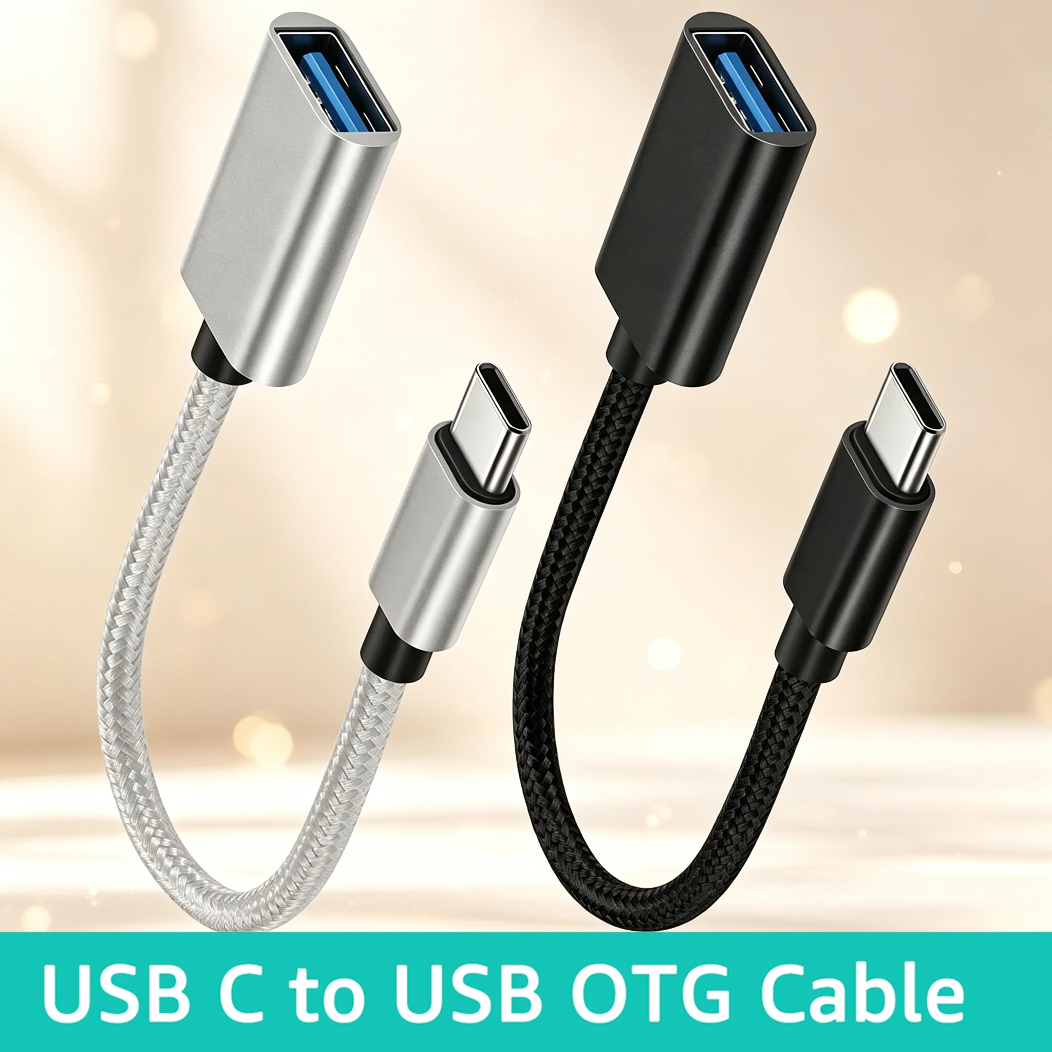 Universal Type C OTG Adapter USB To Type C Data Cable Connector High Speed Transfer Converter Cord For Samsung MacBook  Laptop