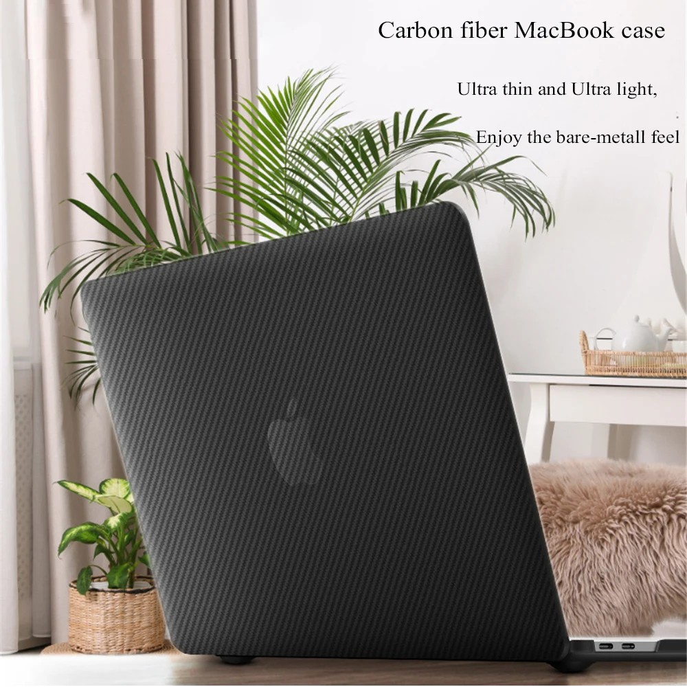 Laptop Protective Case For Macbook Pro Air 13 14 15 16 Inch 2024 2023 2022 2021 2020 Carbon Fiber Cover New M3 M2 M1 A2780 A2337