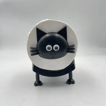 1 ks držák na toaletní papír s kočkou, roztomilá krabička na kapesníky, stohovatelná do domácnosti, koupelny, stohovatelný organizér na kapesníky se zvířaty, koupelnové doplňky 8 nejlepší prodej držák kočičí toalety - №3