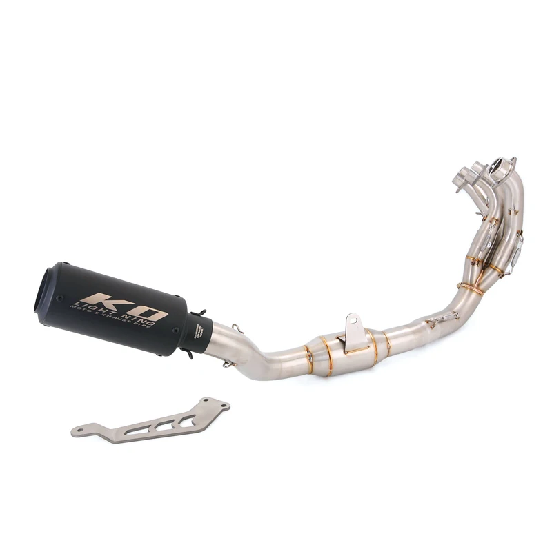 

For Yamaha MT09 FZ09 2020-2023 Motorcycle Exhaust System Header Link Pipe Slip On Muffler Removable DB Killer Escape Tail Can