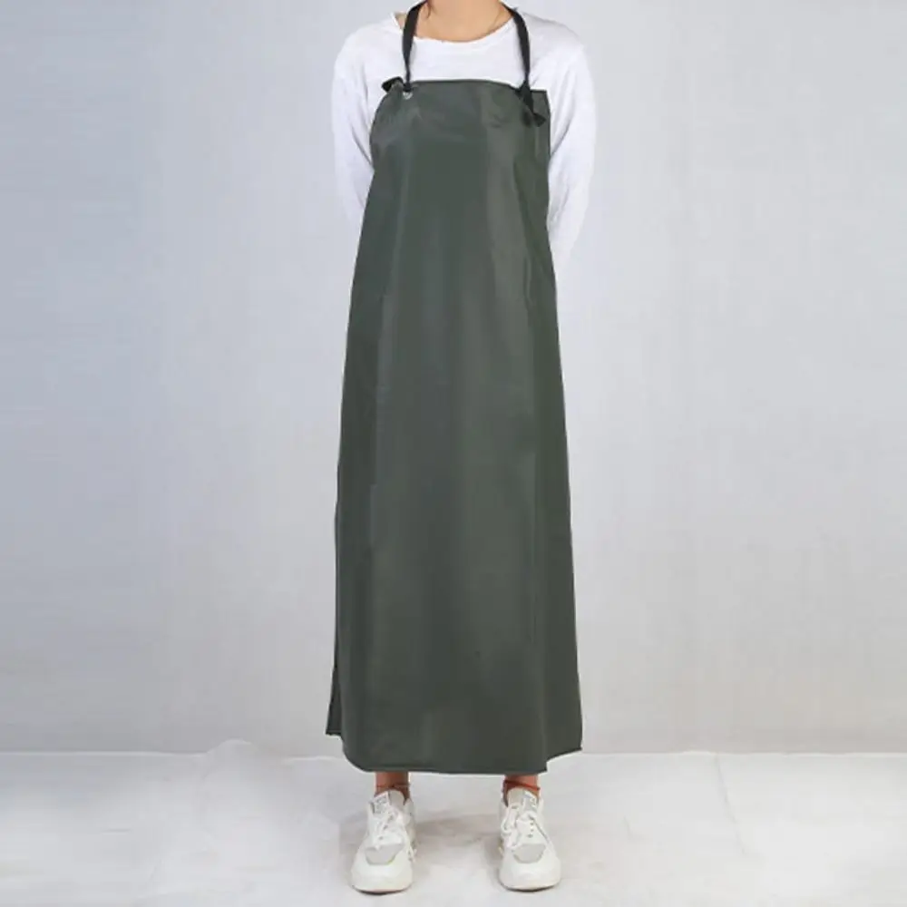 

Thickened PVC Apron 110cm Oil Resistant Kitchen Cooking Apron Anti Scalding Waterproof Dishwashing Cleaning Apron Lab Work