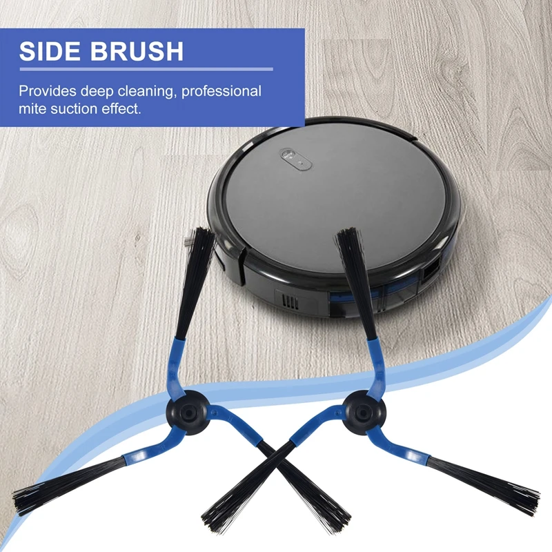 AC66 4 шт., боковая щетка с 3 рычагами, подходит для замены умного подметального робота-пылесоса Samsung