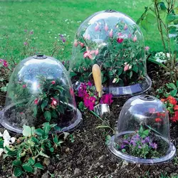 5PCS Greenhouse Garden Plant Bell Cover GrowAway Reusable Plastic Garden Plant Covers Frost Guard Winter Freeze Protection Cover