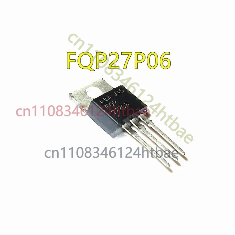 For FQP27P06 50PCS FSC TO-220 60V P-Channel Power MOSFET Original Electronic Components