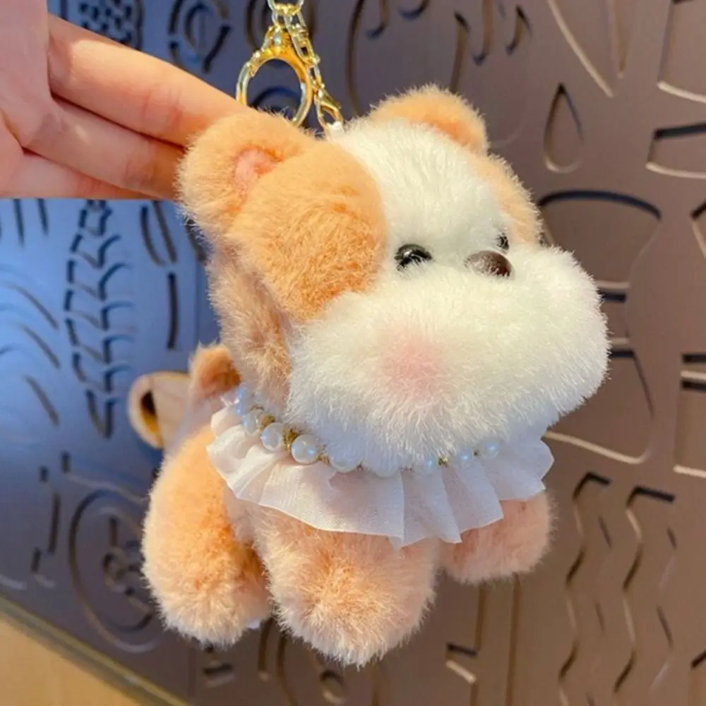 

Casual Soft Cartoon Doll Keychain Pendant Accessor Trendy Cute Puppy Key Ring Stuffed Doll Toy Plush Hanging Ornament Student